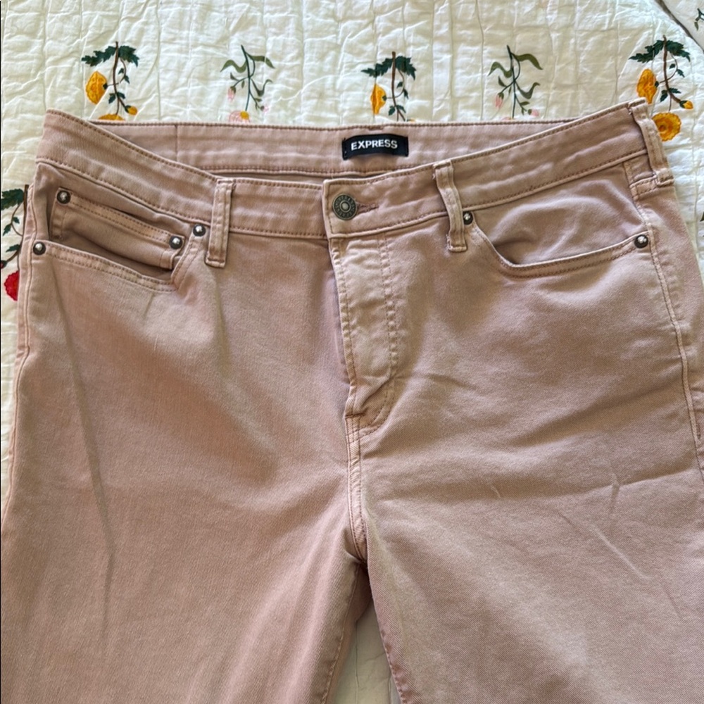 Express Pink Skinny Jeans with Stretch Fit